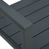 Sodo suoliukas, pilkos spalvos, 120cm, HDPE, medienos imitacija