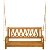 Lauko baldų komplektas Sodo sūpynė su suoleliu Natūrali 110 x 56 x 58 cm