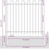 Sodo tvora 2 pcs Balta 3,4 x 1 m Miltelinis plienas