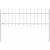 Sodo tvora 3 pcs Balta 5,1 x 0,6 m Miltelinis plienas
