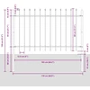 Sodo tvora 5 pcs Pilka 8,5 x 0,8 m Miltelinis plienas