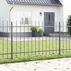 Sodo tvora 8 pcs Pilka 13,6 x 1 m Miltelinis plienas