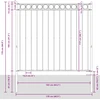 Sodo tvora, juodos spalvos, 1,7x1,2 m, plienas