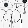 Sodo tvora 5 pcs Juoda Plienas