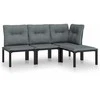 Sodo tvora 3 pcs Pilka 5,1 x 0,8 m Miltelinis plienas