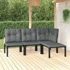 Sodo tvora 3 pcs Pilka 5,1 x 0,8 m Miltelinis plienas