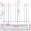 Lauko tvora su iečių viršug., juoda, (1,25-1,5)x1,7m, plienas