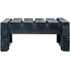 Sodo valgomojo stalas, juodas, 80x80x74cm, plienas ir stiklas