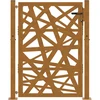 Sodo vartai, 100x125 cm, atsparūs oro sąlygoms, plienas, šviesaus dizaino