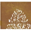 Sodo vartai, 105x180cm, corten plienas, medžio dizaino