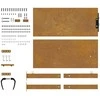 Sodo vartai, 105x80cm, corten plienas