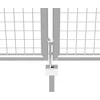 Sodo vartai, sidabrinės sp., 415x250cm, galvanizuotas plienas
