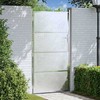 Sodo vartai 85 x 174 cm Nerūdijantis plienas Užrakintas