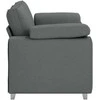Dvivietė sofa Tamsiai pilka 160 cm audinys