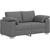 Dvivietė sofa Tamsiai pilka 160 cm audinys