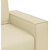 Dvivietė sofa Kreminė 180 cm Dirbtinė oda