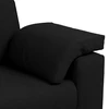 3-Vietis Sofa Juodas 220 cm audinys
