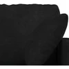 Sofa Sofos komplektas 2 pcs Juoda Aksomas