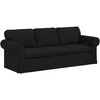 Sofa 2 pcs Juoda Metalas