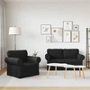 Sofa 2 pcs Juoda Metalas