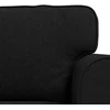Sofa 2 pcs Juoda Metalas