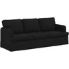 Sofa 2 pcs Juoda Metalas