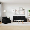 Sofa 2 pcs Juoda Metalas
