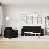 Sofa 2 pcs Juoda Metalas