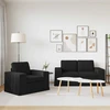 Sofa 2 pcs Juoda Metalas