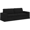 Sofa 2 pcs Juoda Metalas