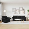Sofa 2 pcs Juoda Metalas