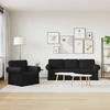 Sofa 2 pcs Juoda Metalas
