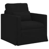 Sofa 2 pcs Juoda Metalas