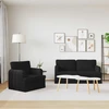 Sofa 2 pcs Juoda Metalas
