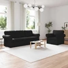 Sofa 2 pcs Juoda Metalas