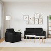 Sofa 2 pcs Juoda Metalas