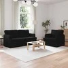 Sofa 2 pcs Juoda Metalas
