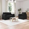 Sofa 2 pcs Juoda Metalas