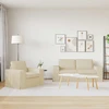 Sofa Sofos komplektas 2 pcs Kreminė 182 x 80 x 82 cm audinys