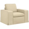 Sofa 2 pcs Kreminė Metalas
