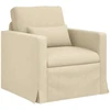 Sofa 2 pcs Kreminė Metalas