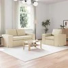 Sofa 2 pcs Kreminė Metalas