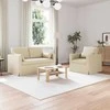 Sofa 2 pcs Kreminė Metalas