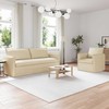 Sofa 2 pcs Kreminė Metalas