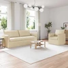 Sofa 2 pcs Kreminė Metalas