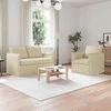 Sofa 2 pcs Kreminė Metalas