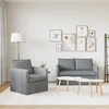 Sofa Sofos komplektas 2 vnt. Šviesiai pilka Audinys