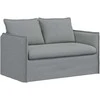 Sofa Sofos komplektas 2 pcs Šviesiai pilka 136 x 82 x 85 cm Audinys