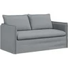 Sofa Sofos komplektas 2 pcs Šviesiai pilka 156 x 82 x 85 cm Audinys