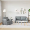 Sofa 2 pcs Šviesiai pilka Metalas